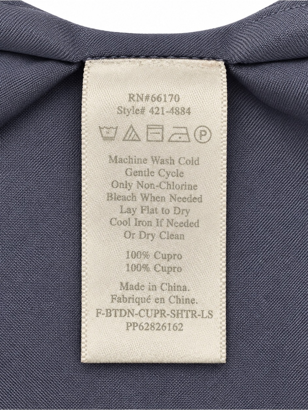 Everlane Ruched Cupro Blouse Size 6 Blue Gray Oversized Minimalist Top - Picture 5 of 5